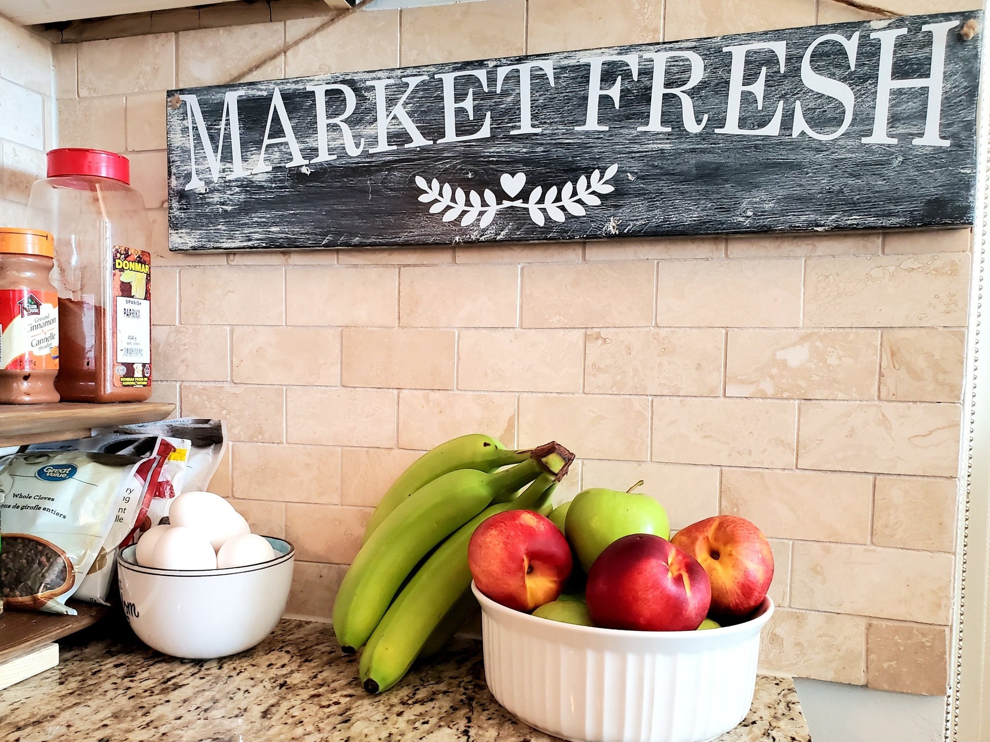 Market Fresh Kitchen Decor Sign.