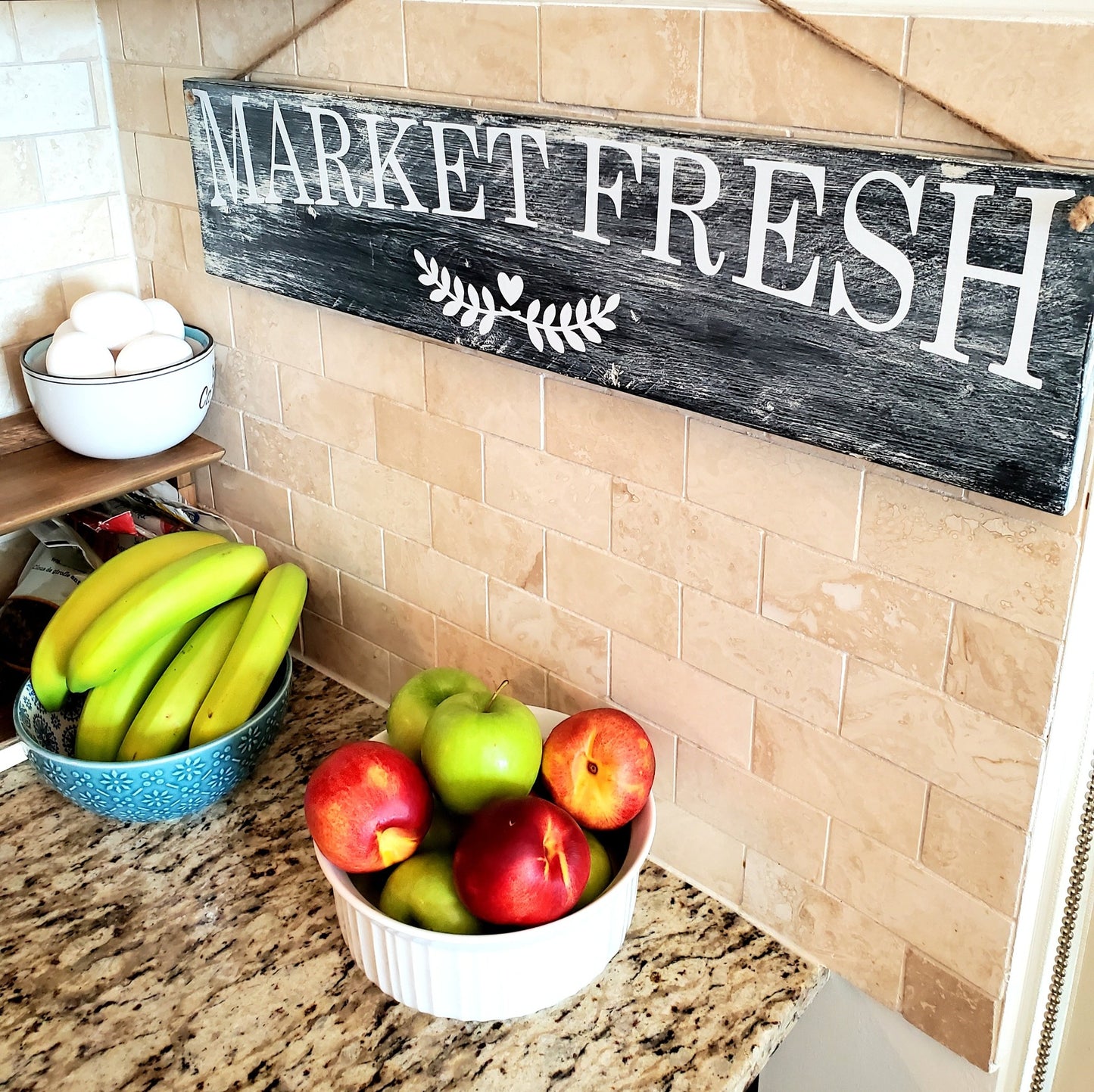 Market Fresh Kitchen Decor Sign.