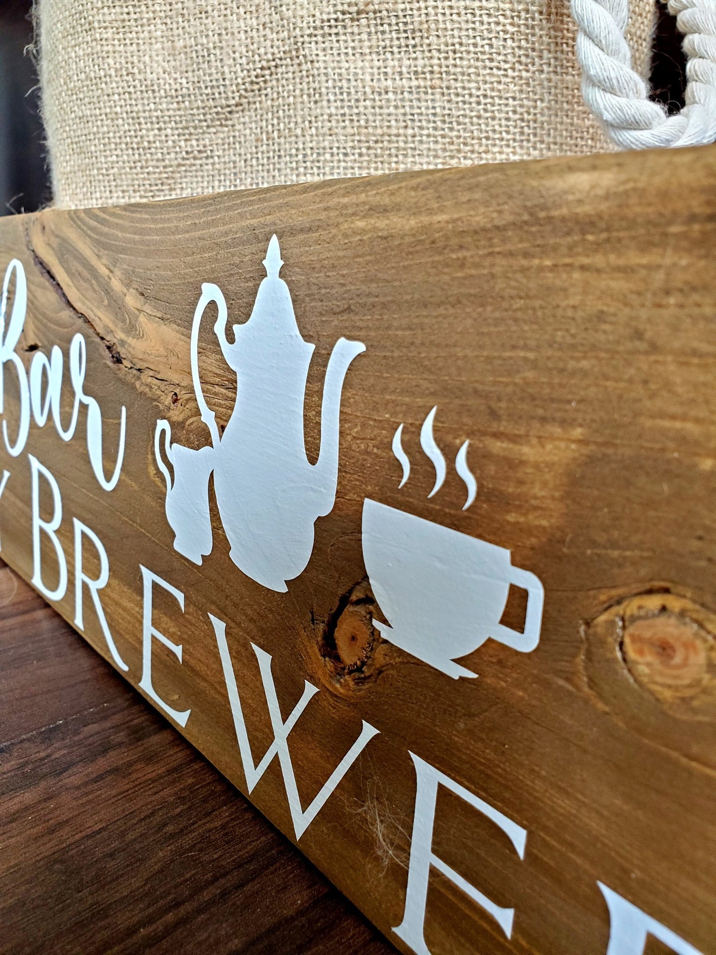 Coffee Bar Sign.