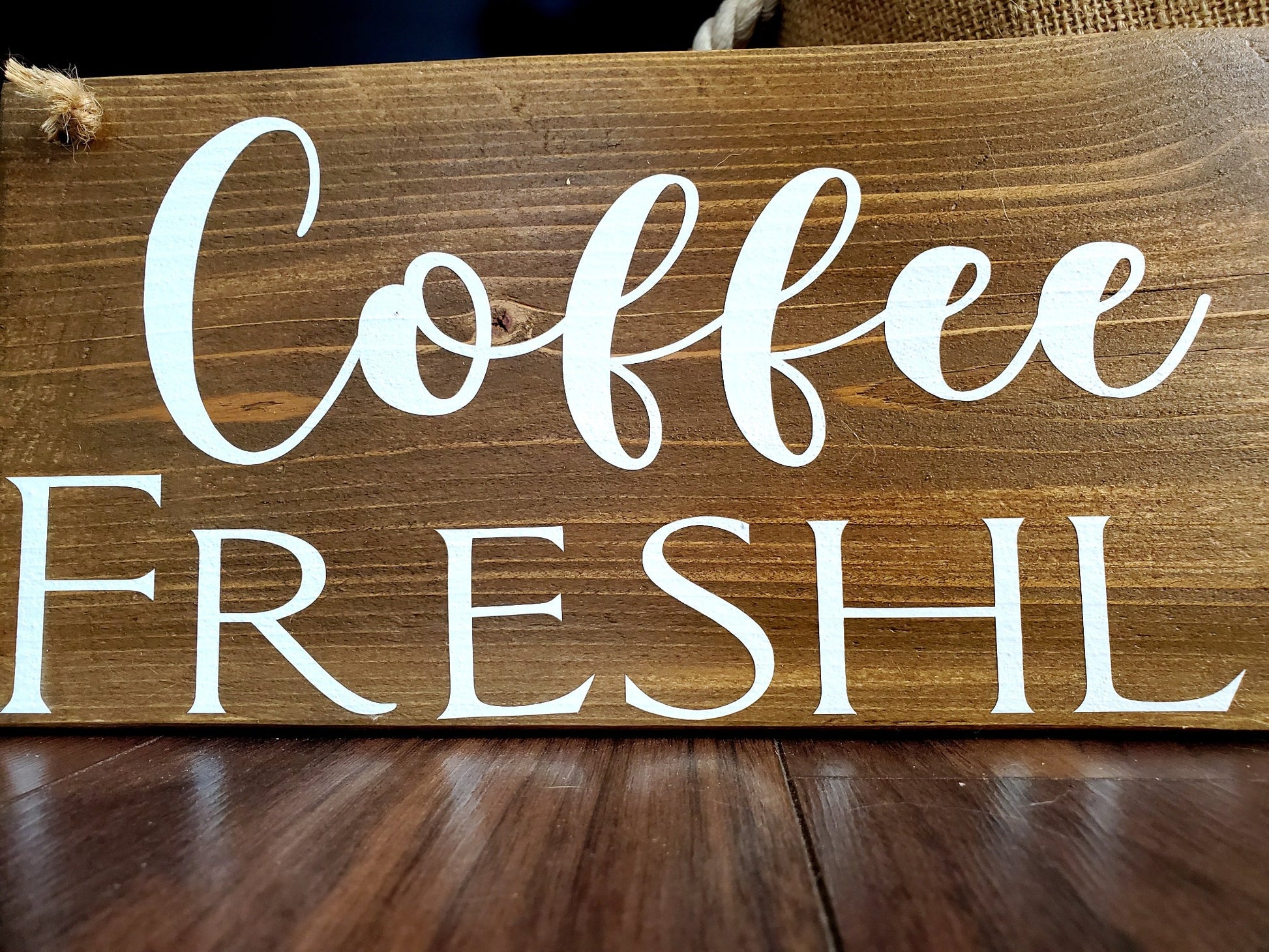 Coffee Bar Sign.