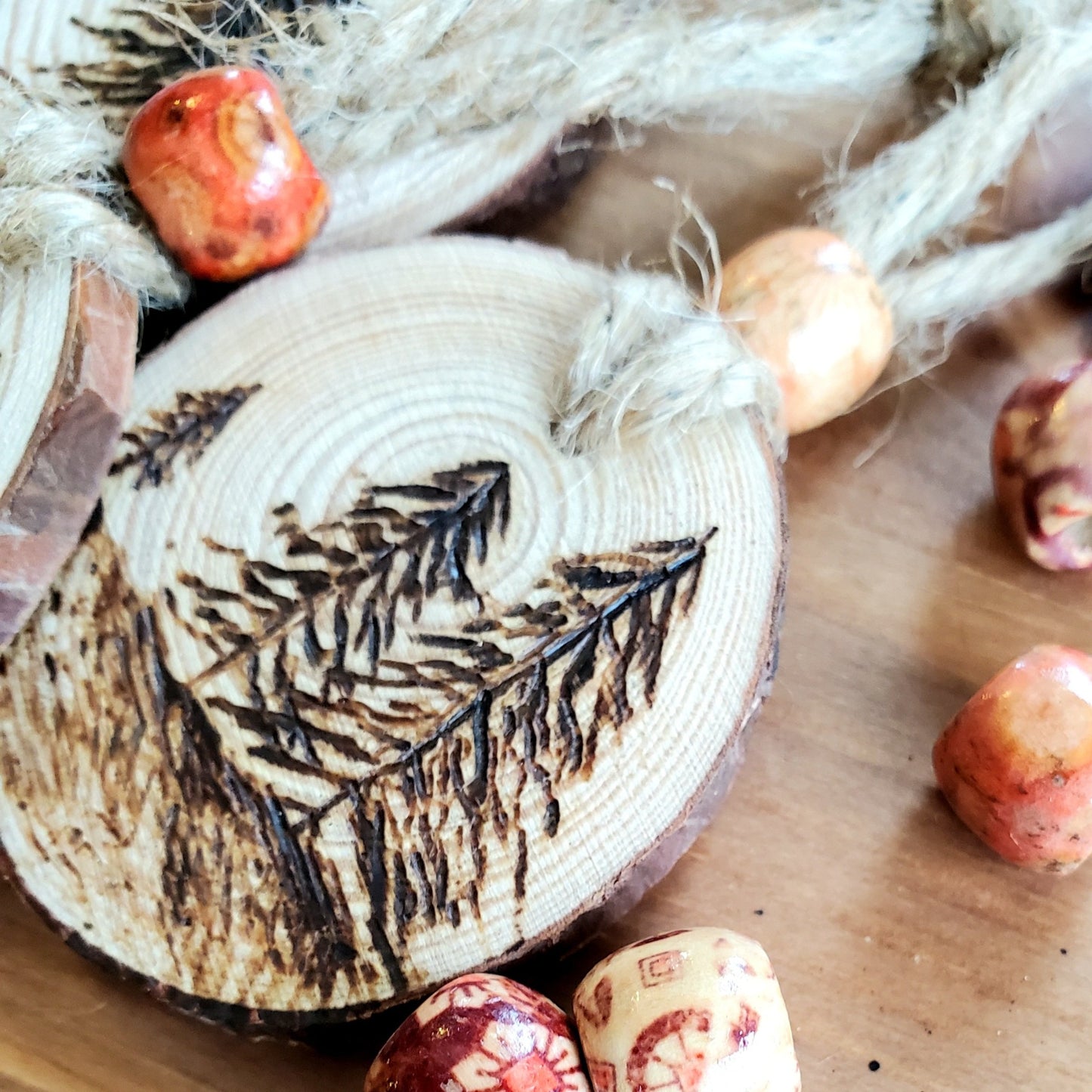 Wood Burned Ornaments