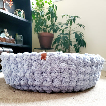 18" Chenille wool cat bed