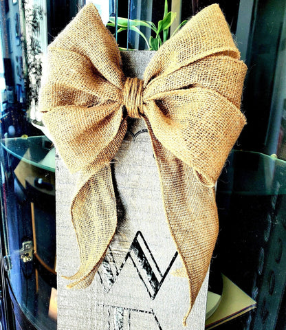 Multi-Pack of Decorative Burlap Bows - Perfect for Gift Wrapping, Crafts, and Home Decor