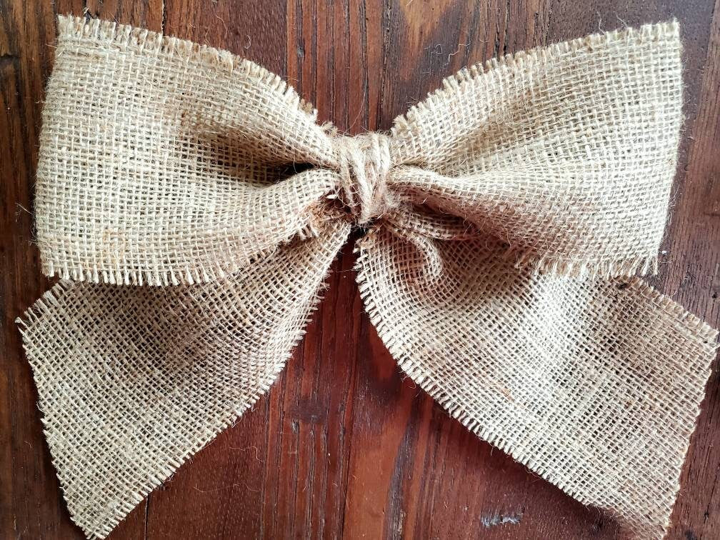 Multi-Pack of Decorative Burlap Bows - Perfect for Gift Wrapping, Crafts, and Home Decor
