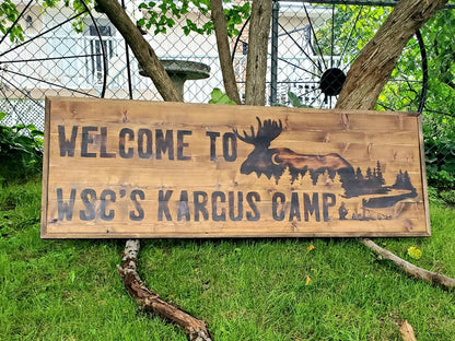 Custom Wood-Burned Outdoor Sign - Handcrafted with Love and Care for Your Business, Home or Garden