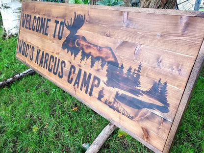 Custom Wood-Burned Outdoor Sign - Handcrafted with Love and Care for Your Business, Home or Garden