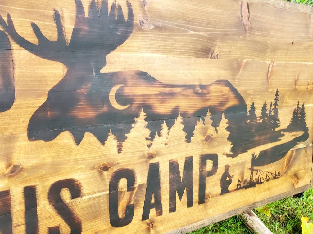 Custom Wood-Burned Outdoor Sign - Handcrafted with Love and Care for Your Business, Home or Garden