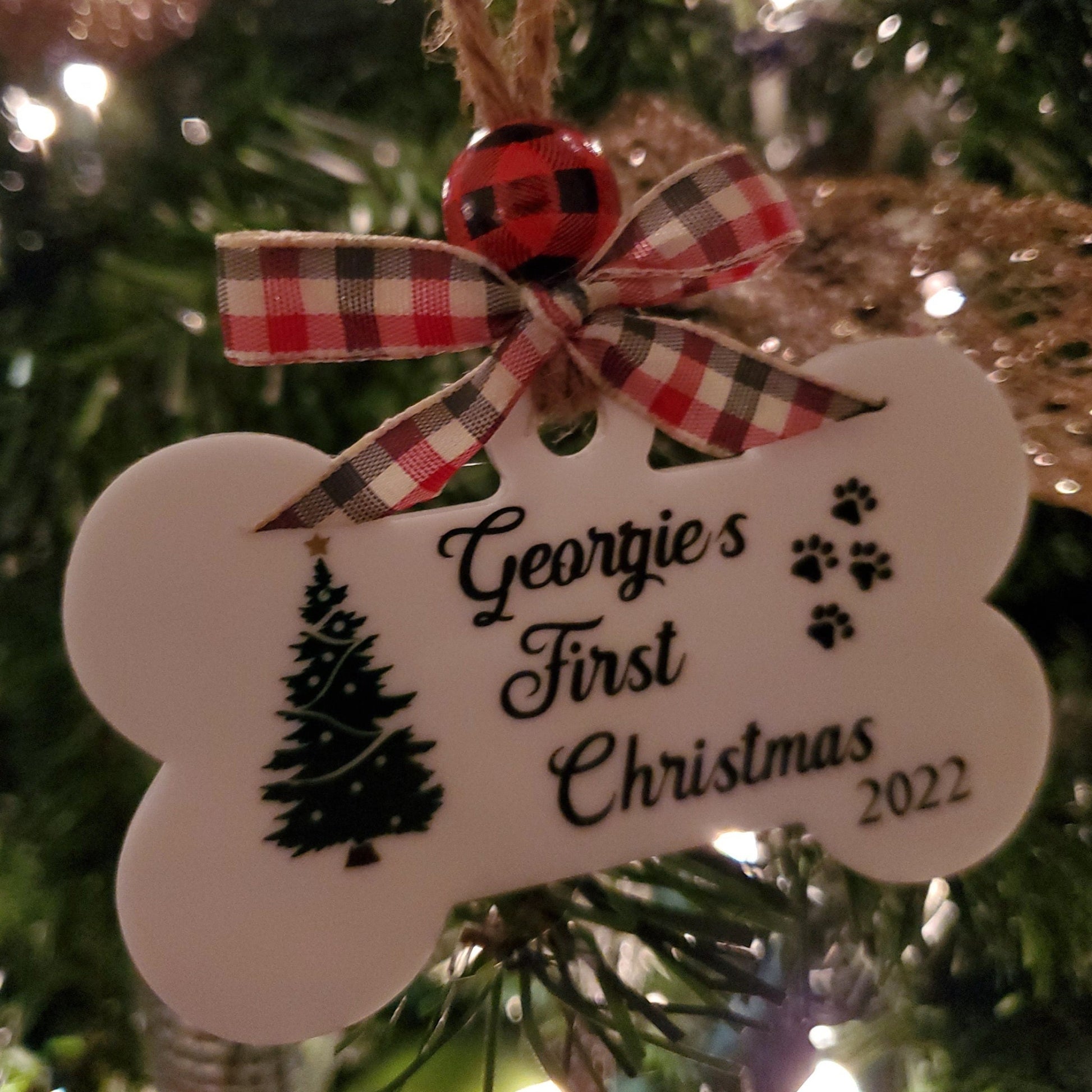 Pets first christmas ornament