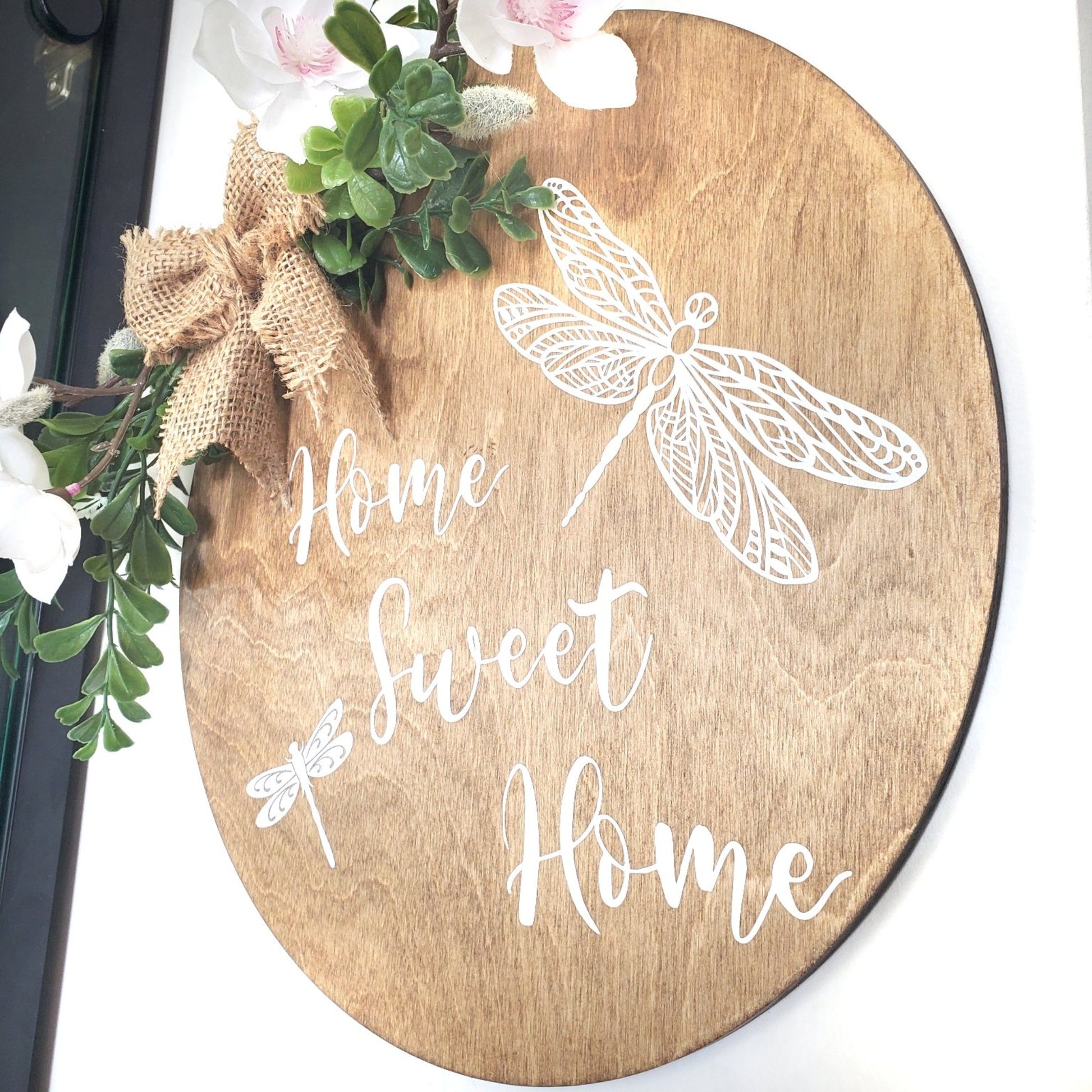 Home Sweet Home Round Welcome Sign.