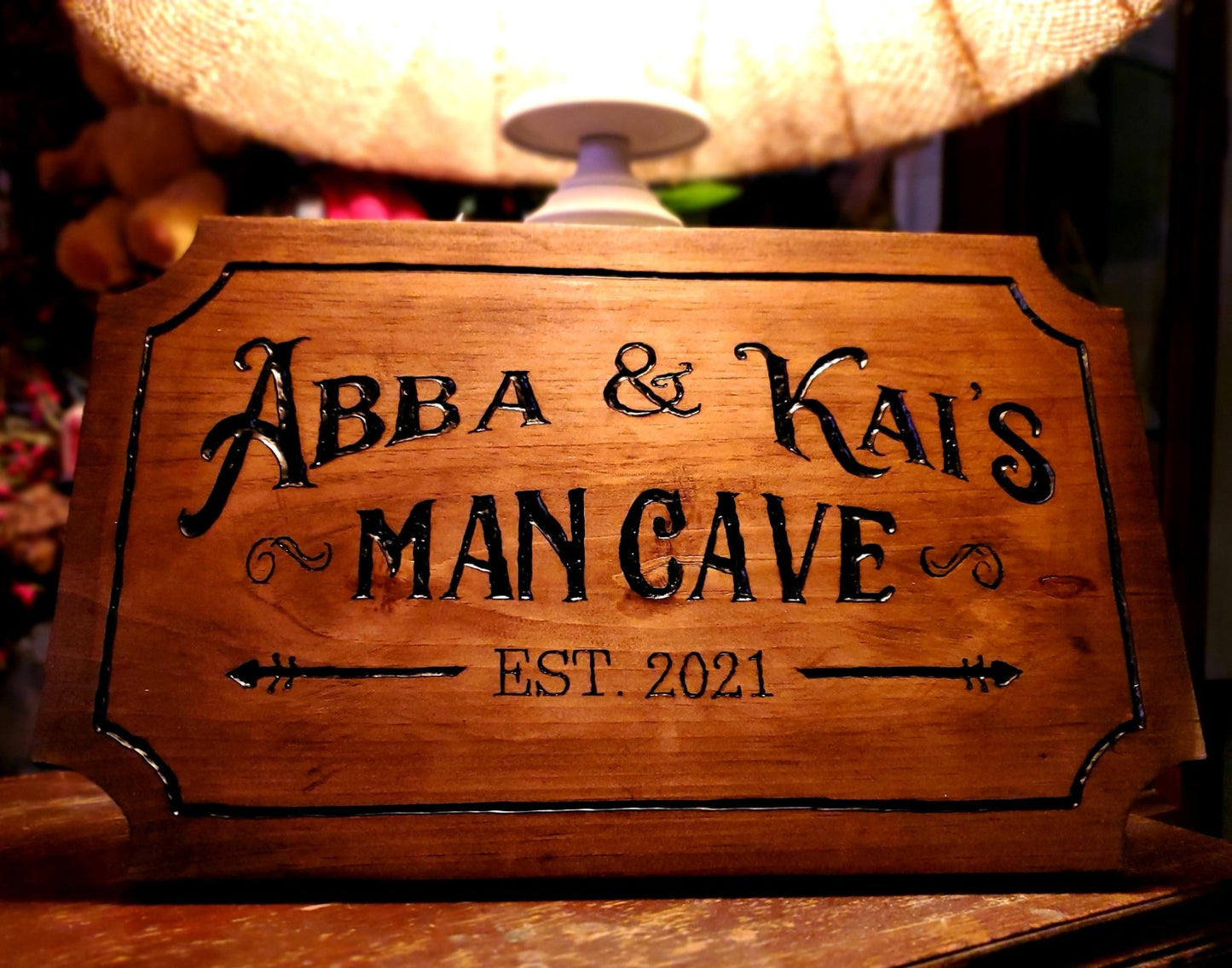 Hand Carved Signs.